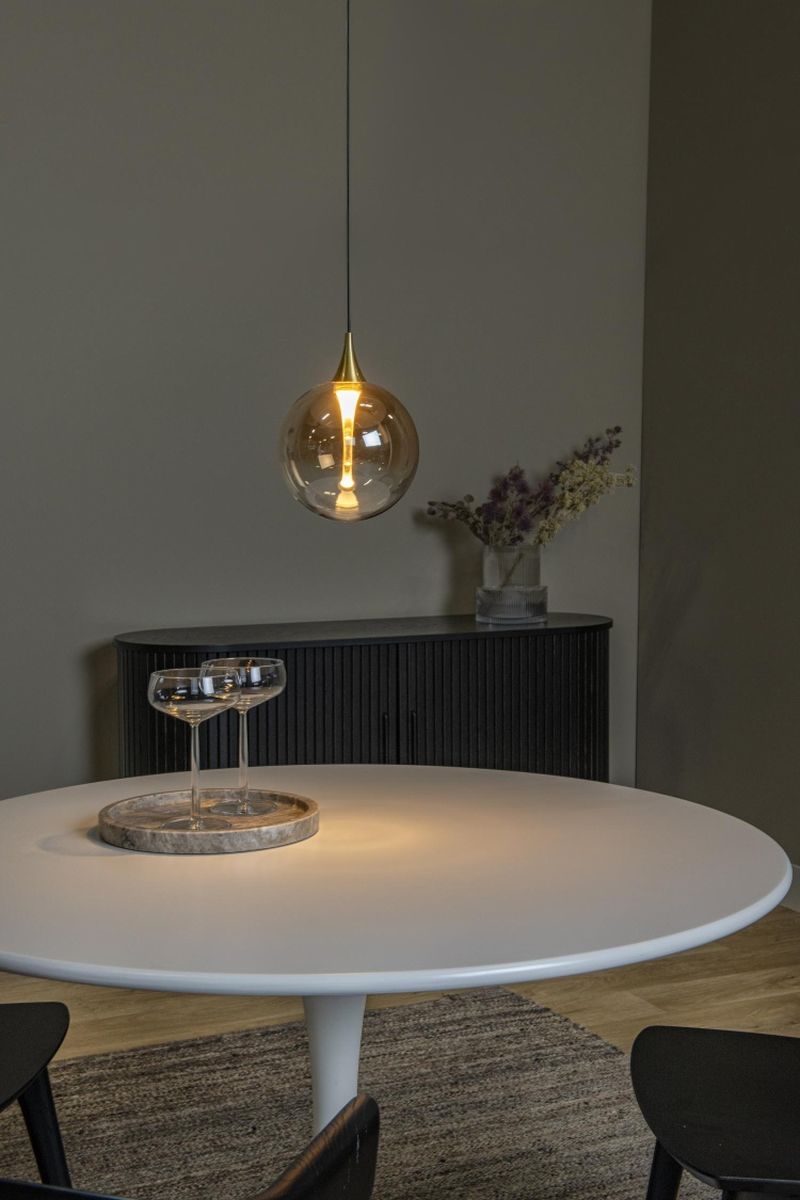 Lucide GISELA - Závesné svietidlo - Ø 16 cm - LED Rozm. - 1x5W 2700K - Jantárová